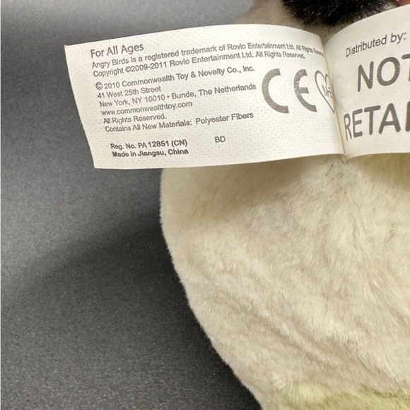 Angry Birds White Matilda Plush Stuffed Bird Animal Toy 2010 5” NO SOUND - Picture 7 of 8